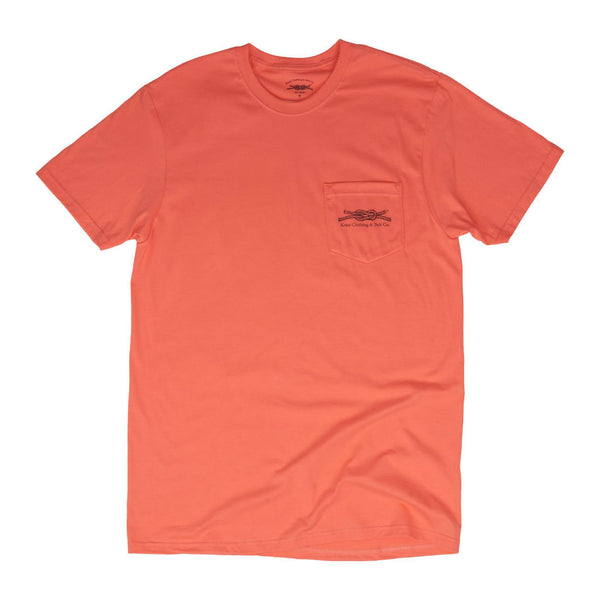 If Lost Return to the South Pocket T-Shirt in Orange