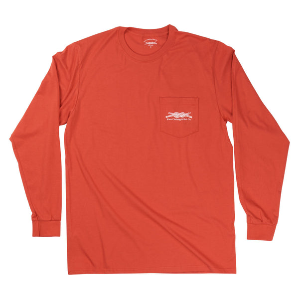 Knot Classic Long Sleeve in Burnt Orange Front