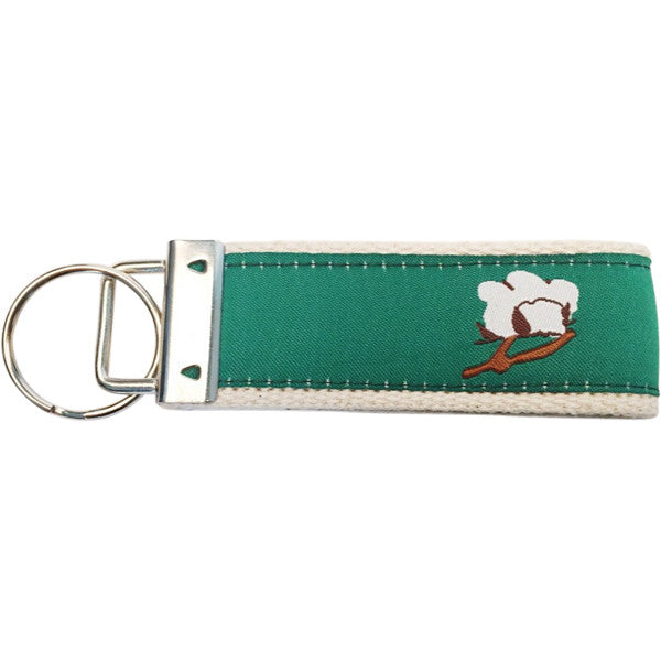Cotton Boll Key Fob Made in USA