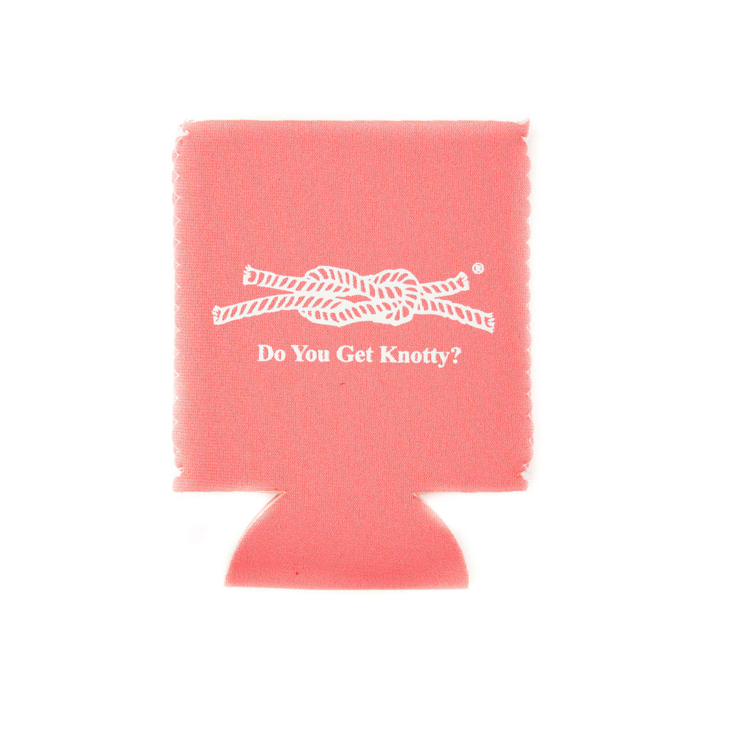 Do You Get Knotty? Koozie in Coral