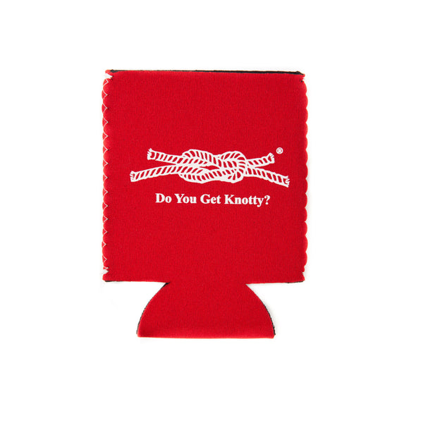 Do You Get Knotty? Koozie in Red