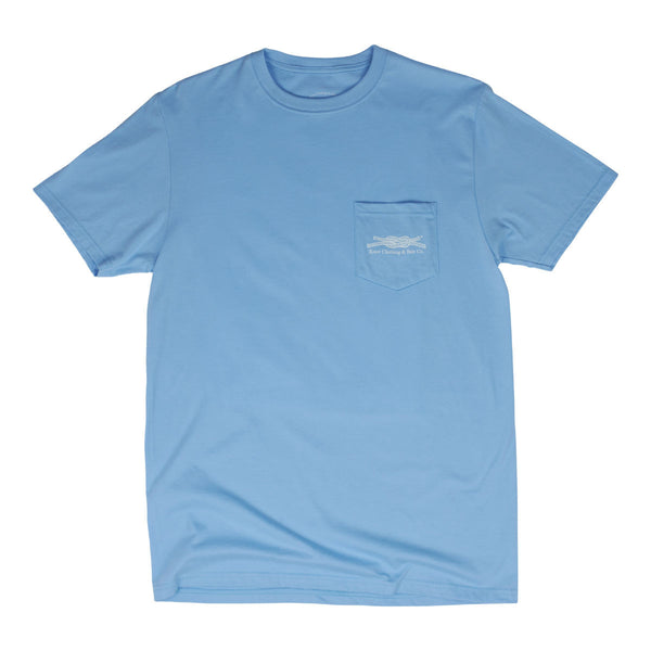 If Lost Return to the South Pocket T-Shirt in Blue