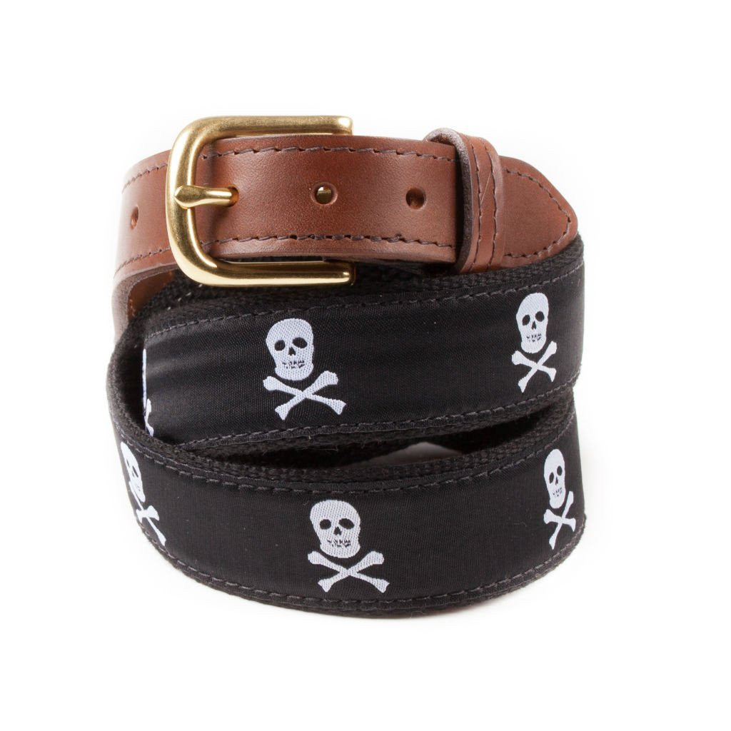 Jolly Rogers Ribbon Belt Made in USA