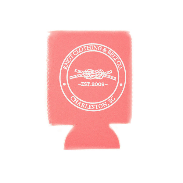 Do You Get Knotty? Koozie in Coral