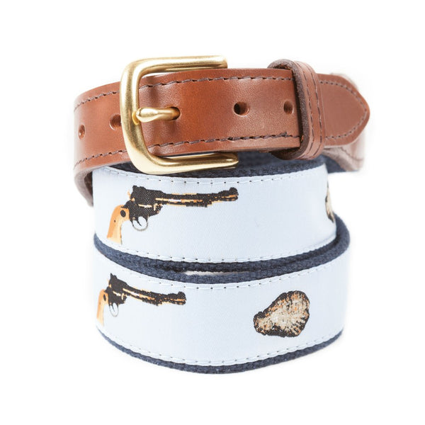 Oyster Shooter Ribbon Belt Made in America