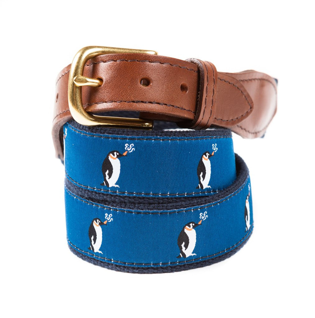 Puffin Penguin Ribbon Belt Made in USA
