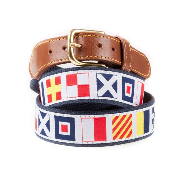 Why Knot Rum Preppy Ribbon Belt, Made in USA
