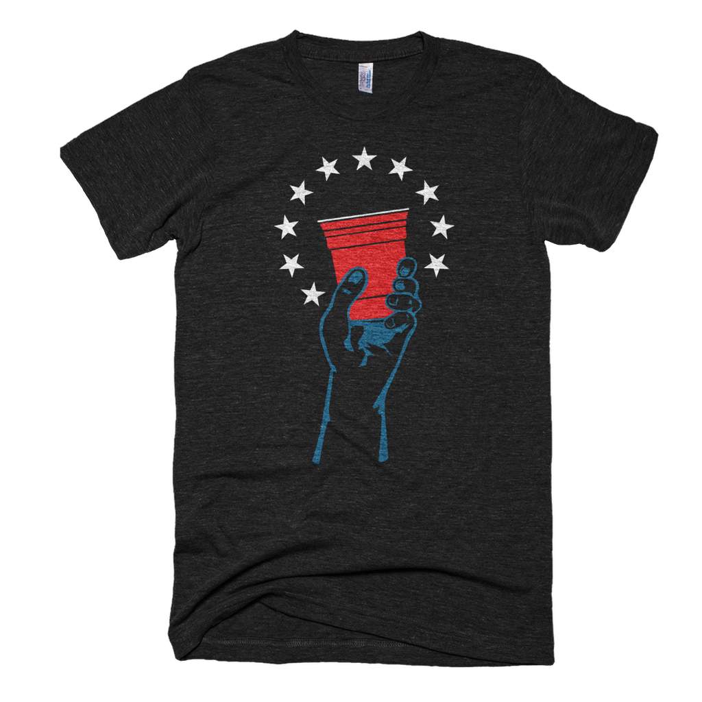 Raise Your Glass to America Classic T-Shirt in Black